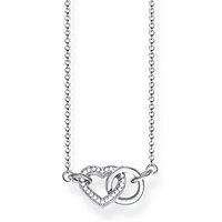 Thomas Sabo Damesketting Together hart klein glam & Soul 925 sterling zilver lengte van 40 tot 45 cm KE1643-051-14-L45v