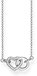 Thomas Sabo Damesketting Together hart klein glam & Soul 925 sterling zilver lengte van 40 tot 45 cm KE1643-051-14-L45v