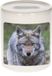 Bellatio Decorations Bol Dieren wolf foto spaarpot 9 cm jongens en meisjes - Cadeau spaarpotten wolven liefhebber