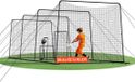 Latios filet de baseball et softball - filet d'entraînement - 1200 x 368 x 310 cm - noir