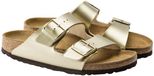 Birkenstock Arizona Slippers Dames Goud Leer Maat 39