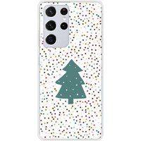 1001 coques Samsung Galaxy S21 Ultra kerstboom beschermende siliconen hoes
