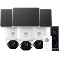 Eufy SoloCam E42 3-Pack + Video Doorbell E340 + Chime