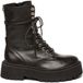 Steve Madden Skywen Bootie Zwart Leer Dames Veterboots