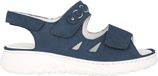 Waldläufer H-Joline dames sandaal Blauw Nubuck Klittenband H