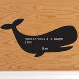Ambiance Sticker Schoolbordsticker - uitwisbare zelfklevende muurstickers - WALVIS - 30x60cm