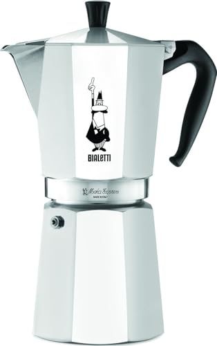 Bialetti Moka Express Espressomachine, Aluminium, Zilver, 12 Kopjes
