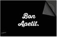 Dietrix Inductie Beschermer - 65x52cm - Quotes - Bon Apetit Zwart