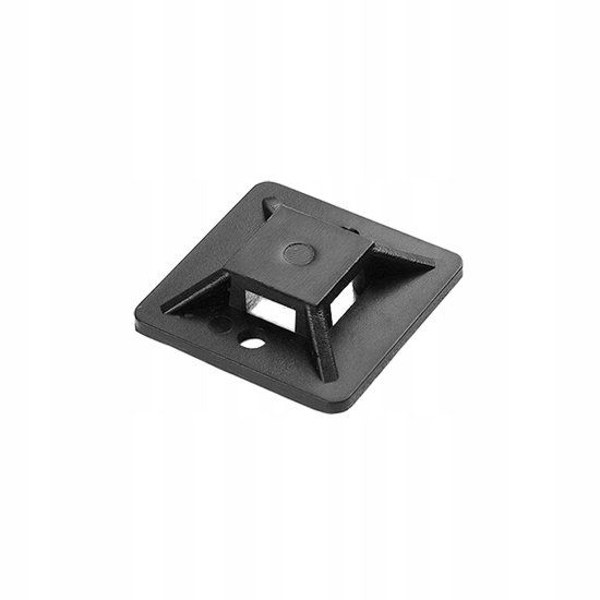 Enzo Orno Zelfklevende Kabelbinder Bevestiging 20x20mm Zwart (50 Stuks)