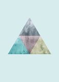 Triangles Komar Triangles Top Blue - 50 x 70 cm