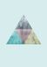 Triangles Komar Triangles Top Blue - 50 x 70 cm