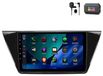 Android autoradio met 8 inch scherm en 256GB opslag, geschikt voor VW Touran (2016-2018), met CarPlay, navigatie, Bluetooth en bediening via het stuurwiel, inclusief GPS