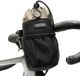 Sacoche de guidon Cordura - Hydrofuge, Durable, Avec grand compartiment pour bouteilles d'eau, Adapté aux vélos et au bikepacking - Sac de guidon pour randonnées à vélo, Noir