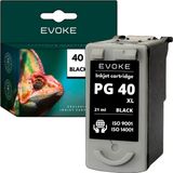 Evoke Printer cartridge CANON PG40 zwart XL | 21 ml | 465 pagina's