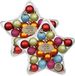 Inge-glas Inge Christmas Goods Kerstballen gekleurd - 40x - 12st - kunststof - 3 cm