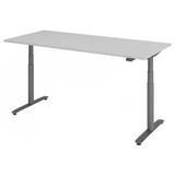 hjh OFFICE PRO XDLR 19 G | 180x80 | Bureau elektrisch in hoogte verstelbaar - Grijs