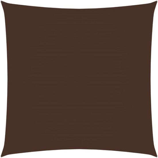 vidaXL Zonnescherm vierkant 6x6 m oxford stof bruin