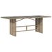 VidaXL Tuintafel met glazen blad 190x80x75 cm poly rattan beige