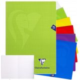 Clairefontaine 303162C Mimesys Geniet schrift - A4 21x29,7 cm - 48 Blad geruit 5x5 mm - Wit papier 90 g - Polypro omslag - Willekeurige kleur