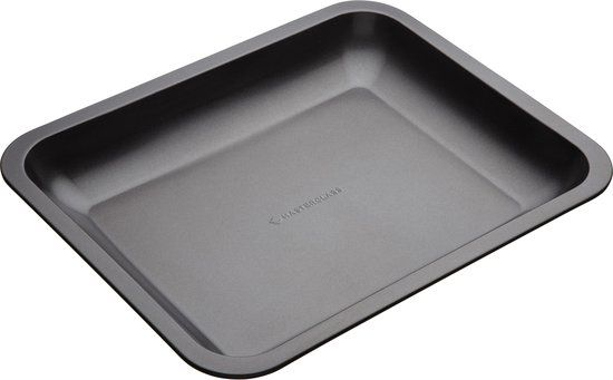 MasterClass Koolstofstaal Grote Schuine Pan met Dubbele Laag Anti-aanbaklaag
