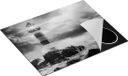 Chefcare Inductie Beschermer Vuurtoren tijdens een Storm - Zwart Wit - 65x55 cm