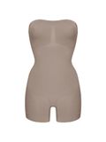 cfab - Strapless corrigerende bodysuit met shortje - Taupe - XS