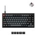 Keychron V1 8K 75% bedraad mechanisch toetsenbord met knop, QMK/VIA programmeerbaar, hot-swappable met Keychron Super Brown Switchs, 8000 Hz polling rate, RGB-achtergrondverlichting voor Mac Windows