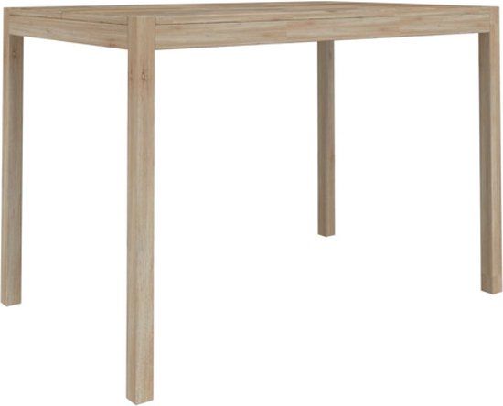 vidaXL Eettafel 110x70x75 cm massief acaciahout