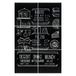 Securit FB-XXL Schoolbord - Zwart - 40x40cm - Melamine