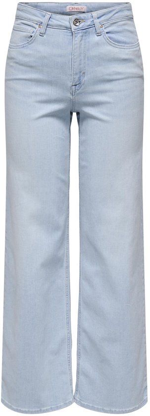 Onlmadison ONLY ONLMADISON High waist Wide leg fit Jeans - Light Blue Bleached Denim - S X L30
