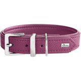 HUNTER Hondenhalsband Sofia, framboos, rundernappa-look, maat 50