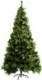 HOMCOM Christmas Tree PET, Metall Ø90 x 210H cm Grün