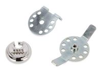 Camco Dubbele propaan tank stalen combinatieslot voor diefstalpreventie, compatibel met conventionele en Airstream RV-opstellingen, alleen accessoire