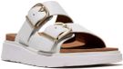 FitFlop Gen-FF Buckle Two-Bar Leather Slides WIT - Maat 39