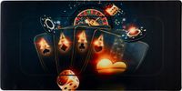 Merkloos Pokermat - Poker - Aces - Pokertafel - Pokerkleed - Game mat - Poker mat - Poker kleed - Speelmat - 160 x 80cm - Antislip