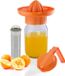Merkloos Handmatige Citroenpers Citruspers, 2-in-1 Limoenpers, Koffiemaker voor Koude Brouwen, Oranje