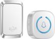 Wan GmbH Sonnette sans fil - Émetteur Récepteur - Sécuriser la maison - 60 mélodies - Blanc