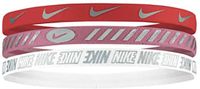 Nike Headbands 3.0 Metallic 3-Pack Roze/Zilver Unisex One Size