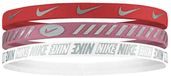 Nike Headbands 3.0 Metallic 3-Pack Roze/Zilver Unisex One Size