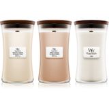 Woodwick Icecat Linen, Tea & Sea Salt set