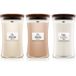 Woodwick Icecat Linen, Tea & Sea Salt set