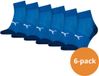 Puma Sport Cushioned Quartersokken Light 6-pack Blauw-39/42