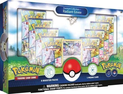 Pokemon TCG GO Premium Collectie: Radiant Eevee Box 8 Booster Packs + promo's en meer!