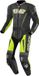 Arlen Ness Edge Tweedelige motorfiets lederen pak - Zwart/grijs/geel - Maat 50