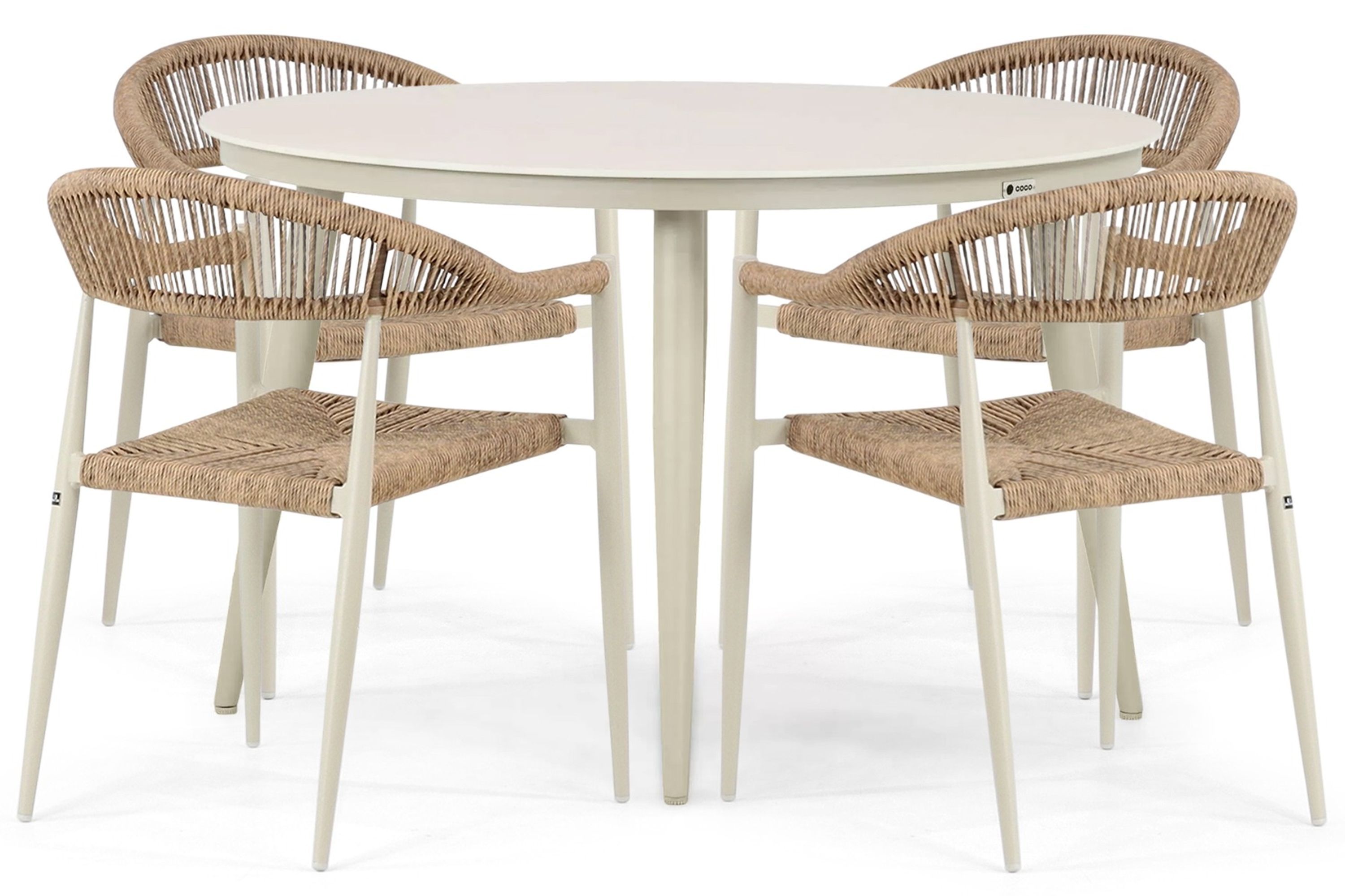 De Laan Projects Lifestyle Granada/Vienna 120 cm dining tuinset 5-delig