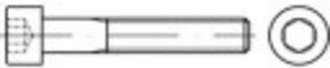 TOOLCRAFT Cilinderschroeven M2,5 6 mm Binnenzeskant (inbus) ISO 4762 RVS A2 100 stuk(s)
