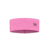 BUFF Hoofdband LW Merino wol, multifunctioneel, 100% merinowol, wandelen, outdoor, duurzaam, licht, dun, één maat, roze