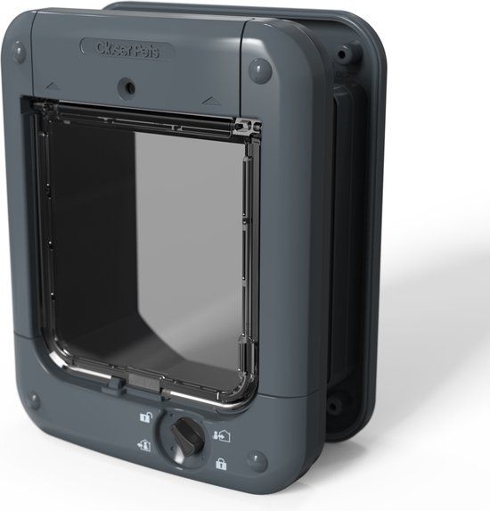 Closer Pets Microchip Kattendeur - Grijs - 360 - Weerbestendig