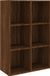 vidaXL Boekenkast/dressoir 66x30x98 cm bewerkt hout gerookt eikenkleur