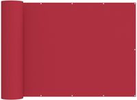 vidaXL Balkon Privacy Scherm 150 x 800 cm Stof met PU-coating Rood